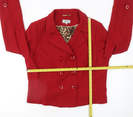 Womens UK Size 18 Marks and Spencer Regular Red Suit Jacket