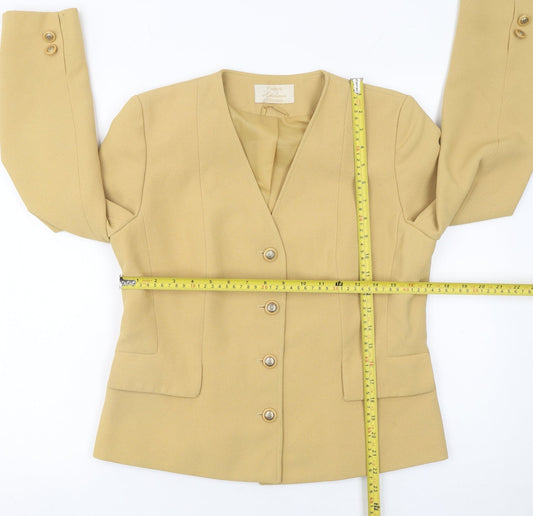 Womens UK Size 10 Eastex Regular Beige Suit Jacket