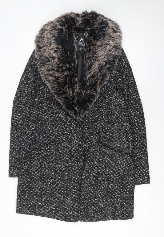 Womens UK Size 10 Atmosphere Black Overcoat