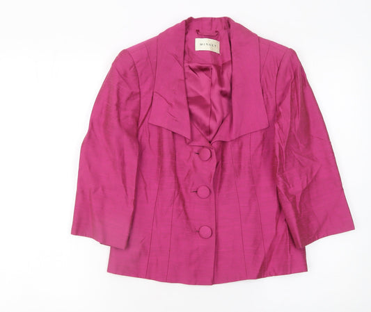 Womens UK Size 8 Minuet Regular Pink Blazer