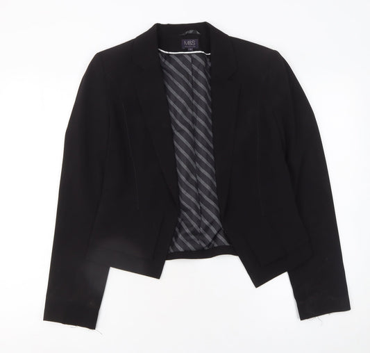 Womens UK Size 10 Marks and Spencer Regular Black Blazer