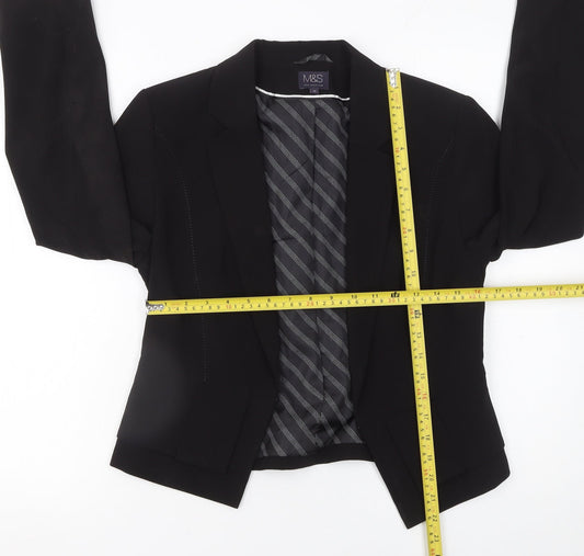 Womens UK Size 10 Marks and Spencer Regular Black Blazer