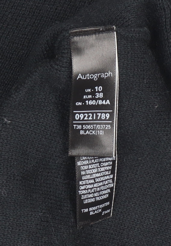 Womens UK Size 10 Marks and Spencer Black Pullover Jumper