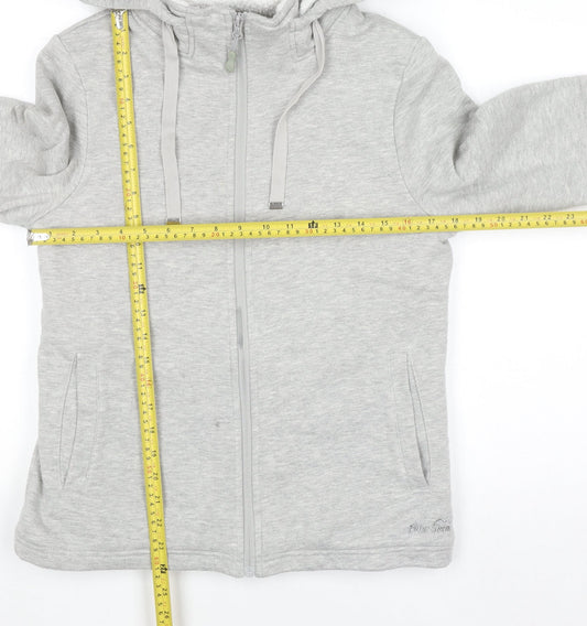 Womens UK Size 10 Peter Storm Grey Full Zip Hoodie