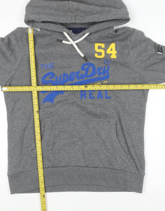 Womens UK Size 14 Superdry Grey Pullover Hoodie