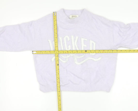 Marks and Spencer Girls Lilac Wicked Pullover Jumper 10-11 Years Soft Knit