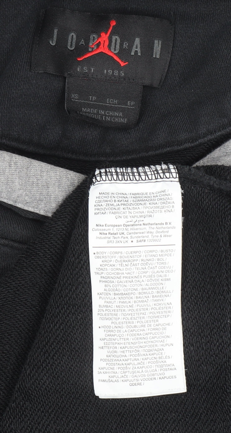 Mens UK Size XS Jordan Black Pullover Hoodie