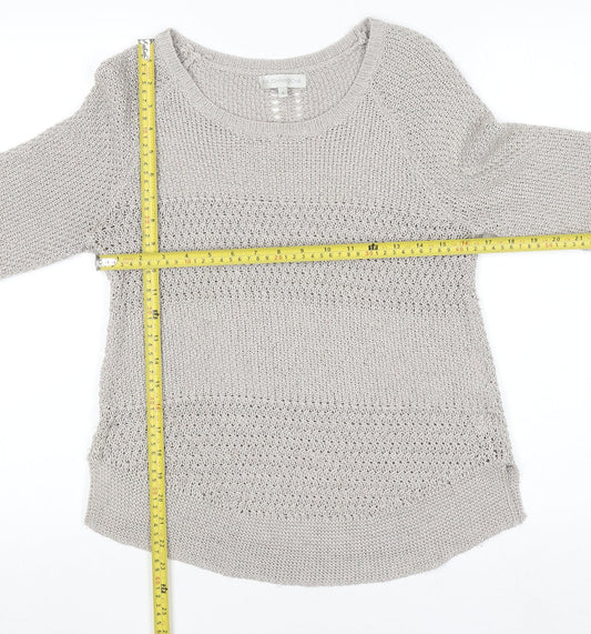 RJR John Rocha Women’s Beige Knit Jumper Size 8 Acrylic Blend