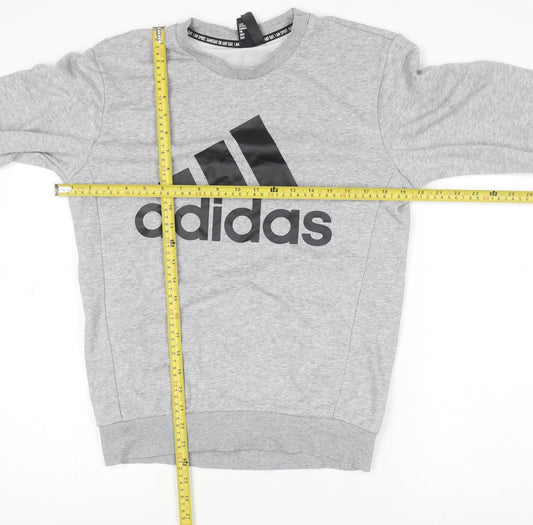 Mens UK Size XS adidas Grey Pullover Sweatshirt