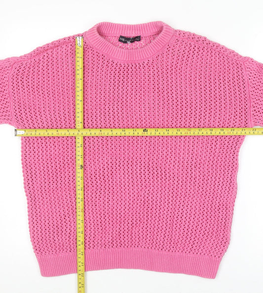 Womens UK Size L Marks and Spencer Pink Pullover Jumper