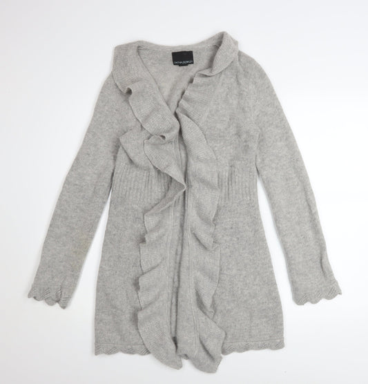 Womens UK Size M Cynthia Rowley Grey Cardigan Jumper