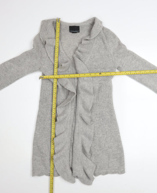 Womens UK Size M Cynthia Rowley Grey Cardigan Jumper