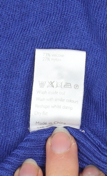 Womens UK Size 14 John Lewis Blue Pullover Jumper