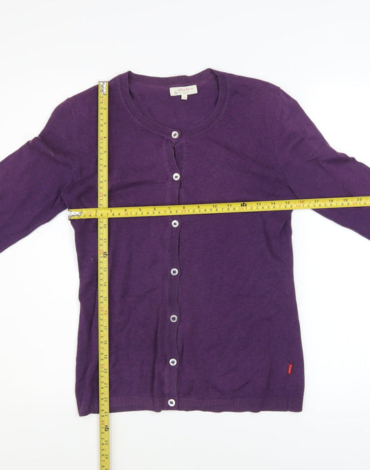 Womens UK Size S Jackpot Purple Cardigan Jumper