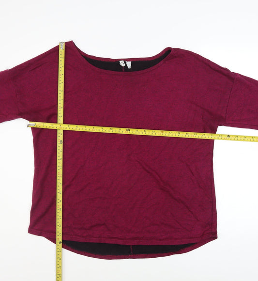 Womens UK Size L H&M Red Pullover Sweatshirt