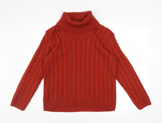 Womens UK Size M Lakeland Red Pullover Jumper