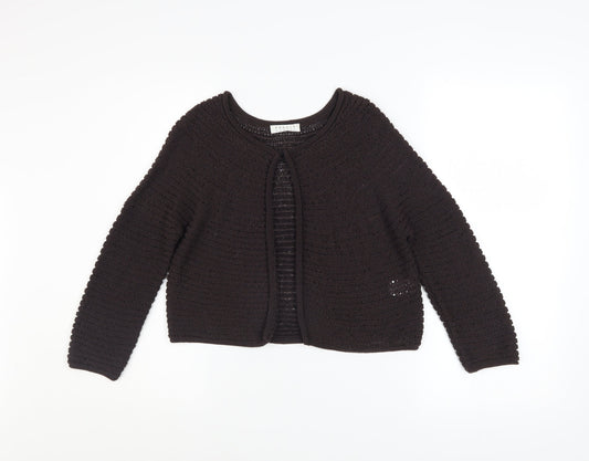 Womens UK Size S Precis Petite Brown Cardigan Jumper