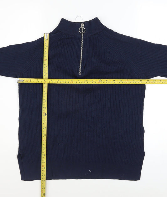 Womens UK Size M Marks and Spencer Blue Pullover Jumper