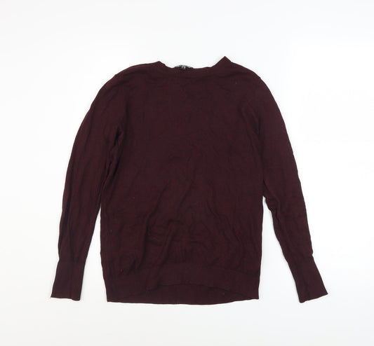 Womens UK Size 12 Warehouse Brown Pullover Jumper