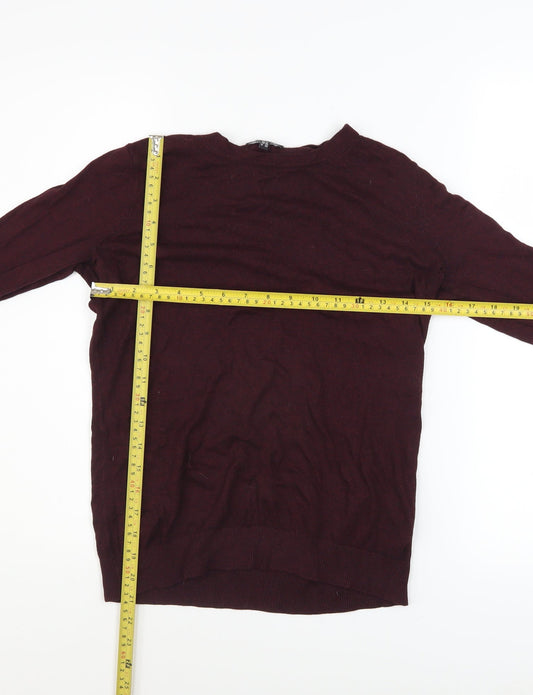 Womens UK Size 12 Warehouse Brown Pullover Jumper