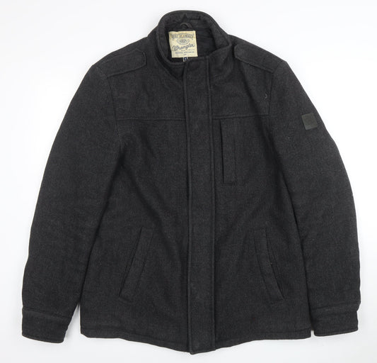 Mens UK Size M Wrangler Grey Basic Jacket