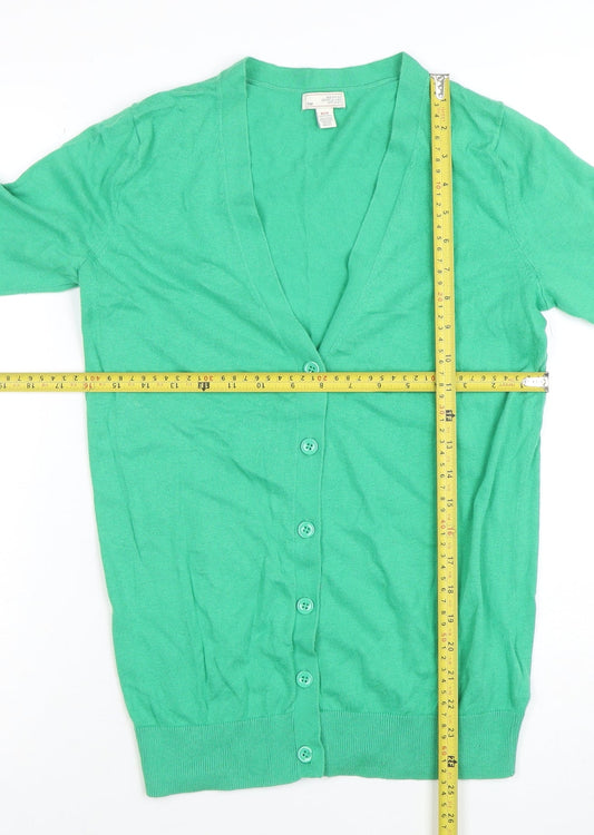 Womens UK Size XS Gap Green Cardigan Jumper