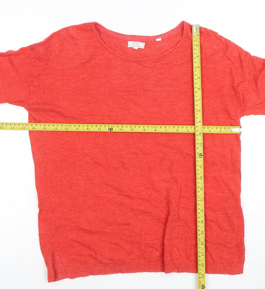 Womens UK Size 10 FatFace Red Pullover Jumper