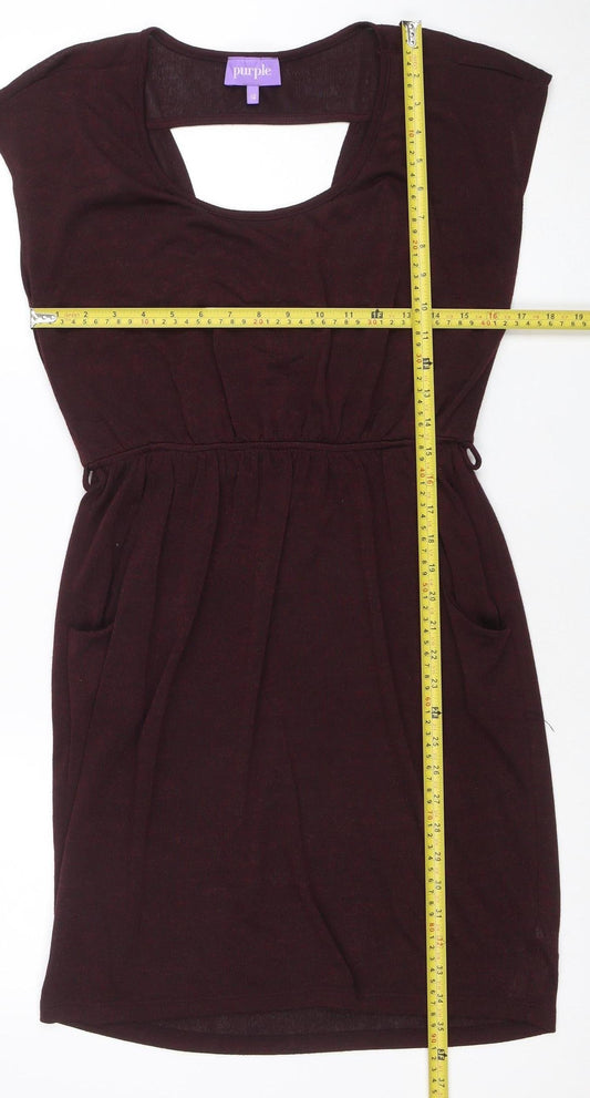 Womens UK Size 14 Purple Bodycon Dress
