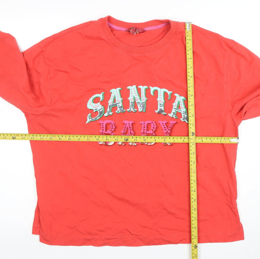 Womens UK Size L NEXT Red Basic T-Shirt