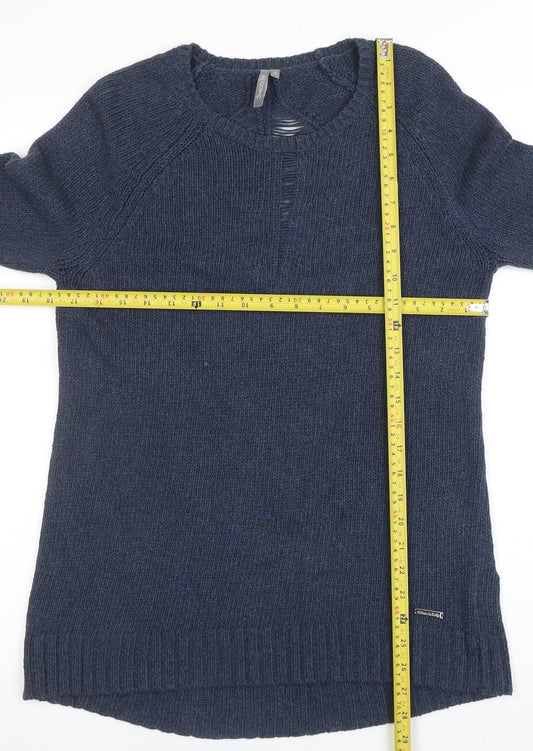 Womens UK Size S Sweaty Betty Blue Pullover Jumper