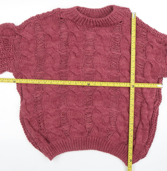 Womens UK Size M Dorothy Perkins Purple Pullover Jumper
