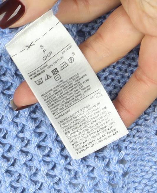 Womens UK Size S Gap Blue Pullover Jumper