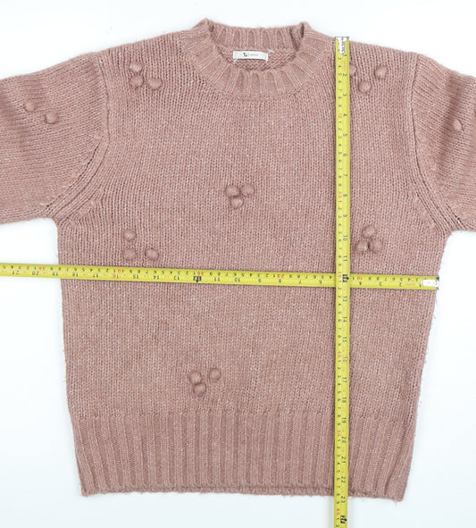 Womens UK Size S TU Pink Pullover Jumper