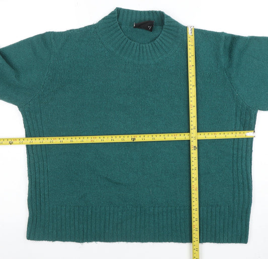 Womens UK Size M Monki Green Pullover Jumper