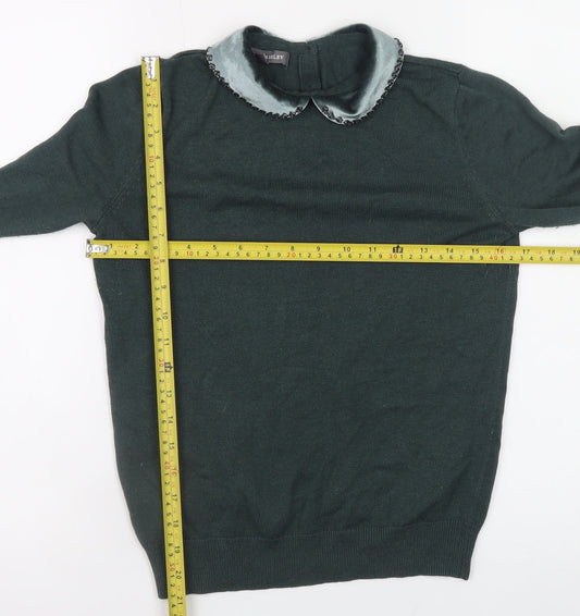 Womens UK Size 8 Laura Ashley Green Pullover Jumper