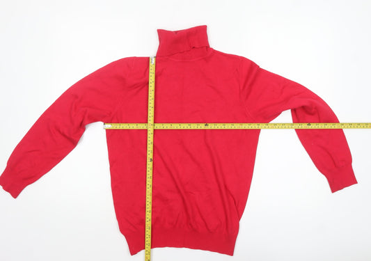 Womens UK Size 16 Papaya Red Pullover Jumper
