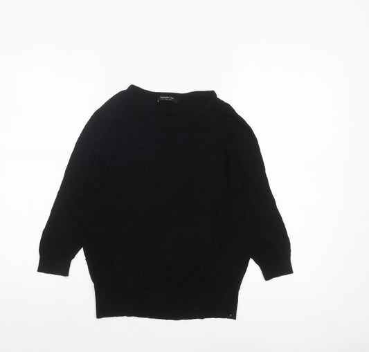 Womens UK Size 12 Mango Black Pullover Jumper