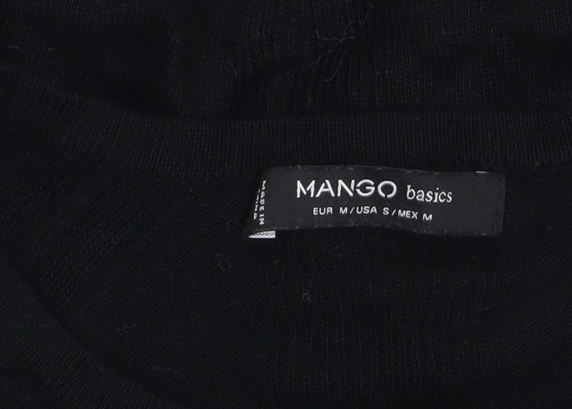 Womens UK Size 12 Mango Black Pullover Jumper