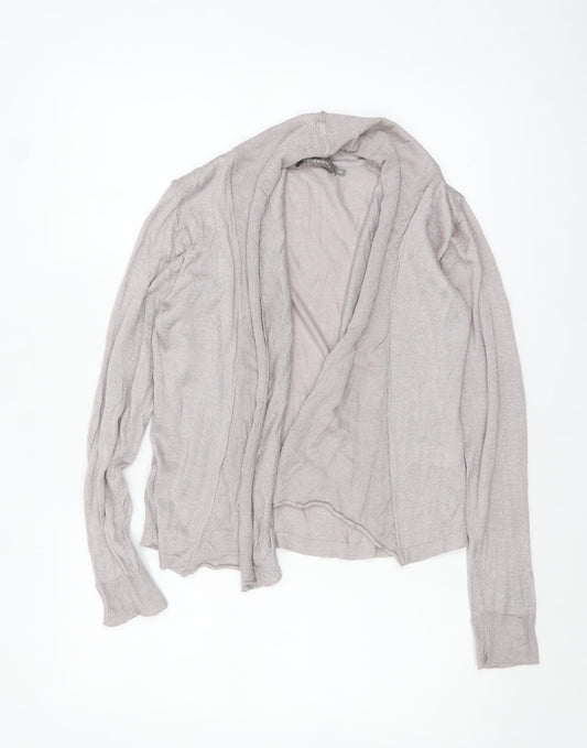 Womens UK Size M Sandwich Grey Cardigan Jumper