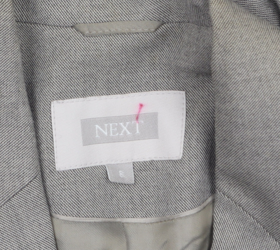Womens UK Size 8 NEXT Regular Grey Blazer
