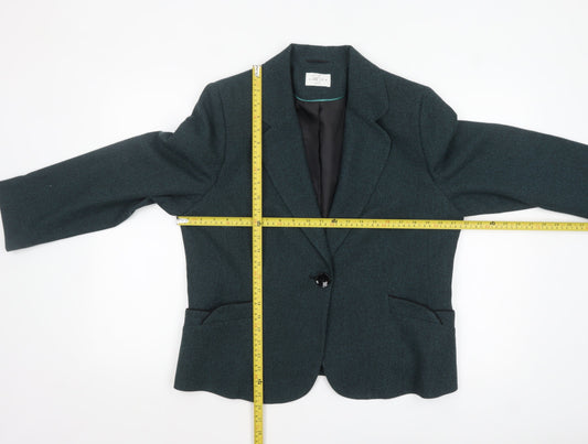 Womens UK Size 18 Eastex Regular Green Blazer
