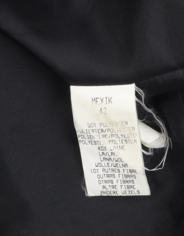 Womens UK Size 12 Cafe Theatre Black Overcoat