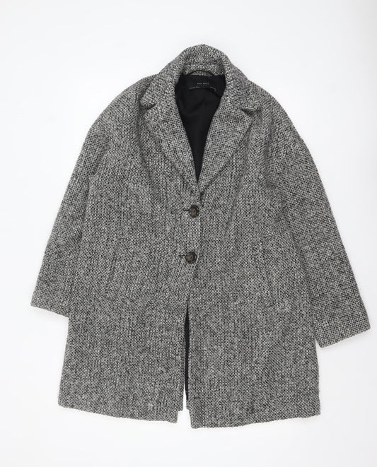 Womens UK Size 8 Zara Grey Overcoat