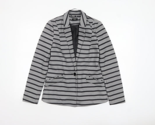 Womens UK Size 8 Oasis Regular Black Blazer