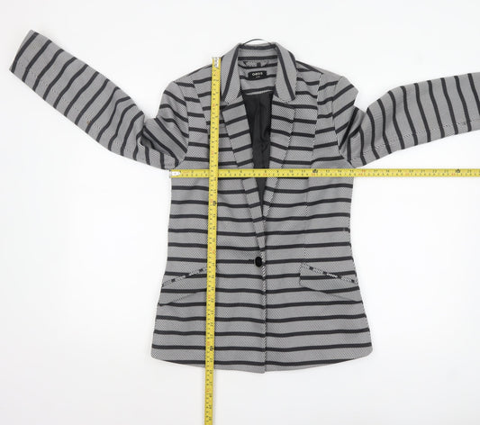 Womens UK Size 8 Oasis Regular Black Blazer