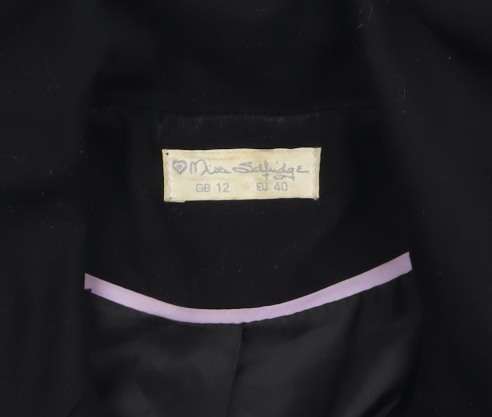 Womens UK Size 12 Miss Selfridge Regular Black Blazer