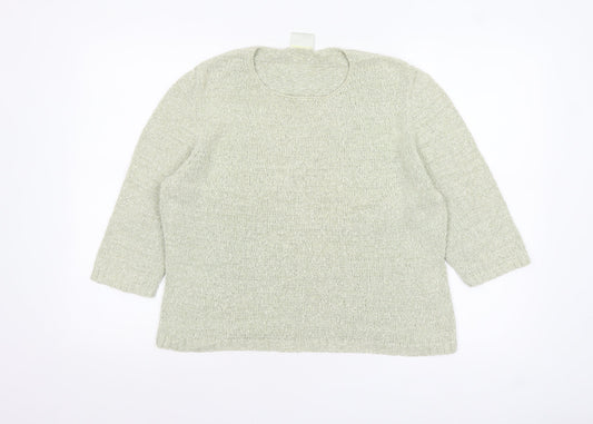 Womens UK Size 12 Eastex Beige Pullover Jumper