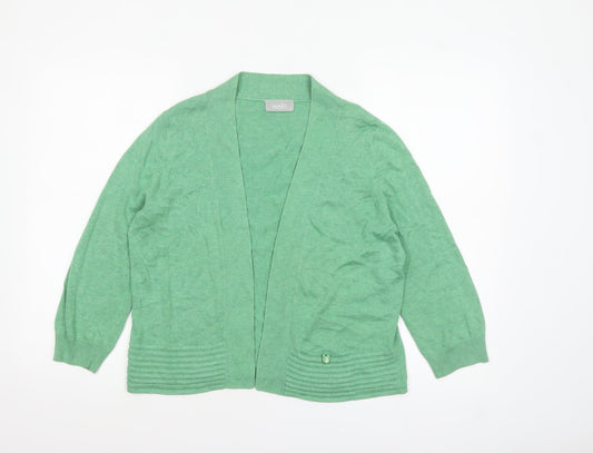 Womens UK Size M Wallis Green Cardigan Jumper
