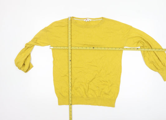 Womens UK Size M Boden Yellow Pullover Jumper