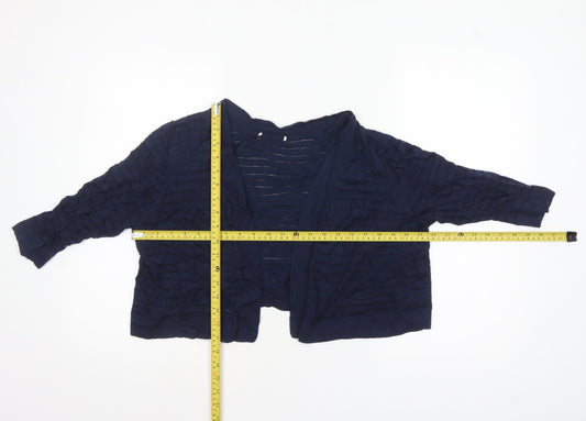 Womens UK Size 16 TU Blue Cardigan Jumper